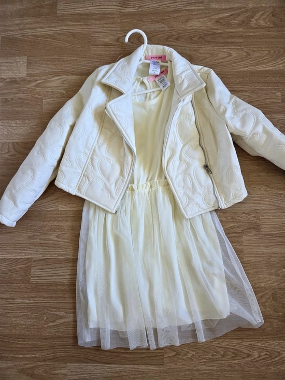 Paper Doll Girls White Dress Set Size 10